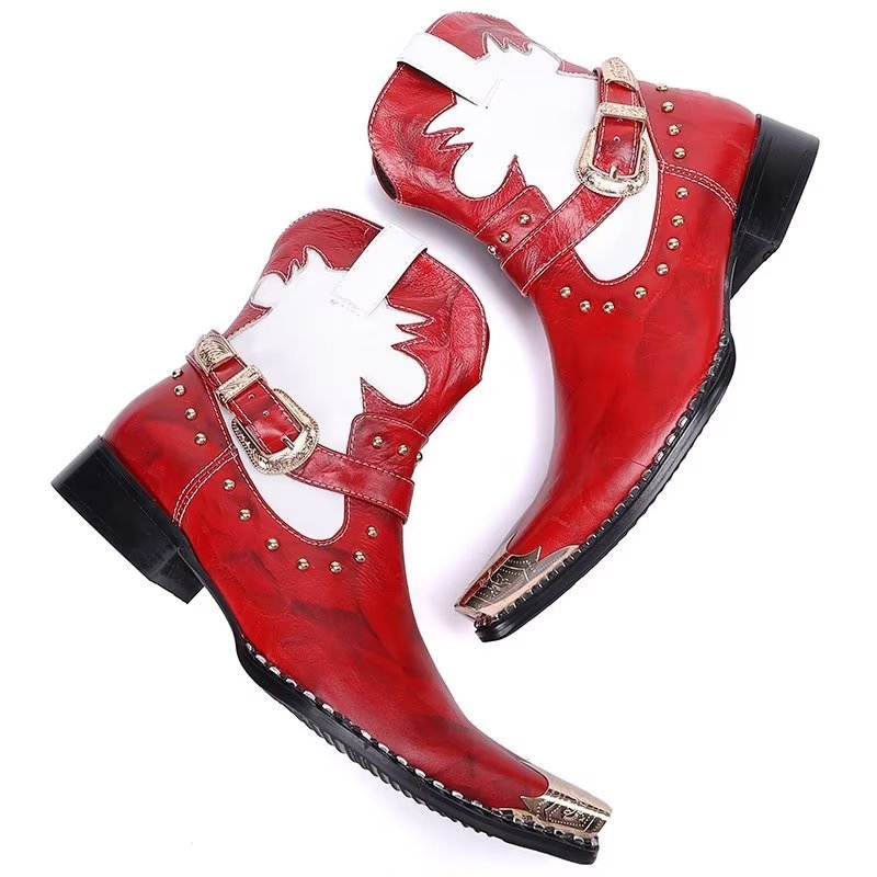 Herenlaarzen Statement Dress Boots - Rood