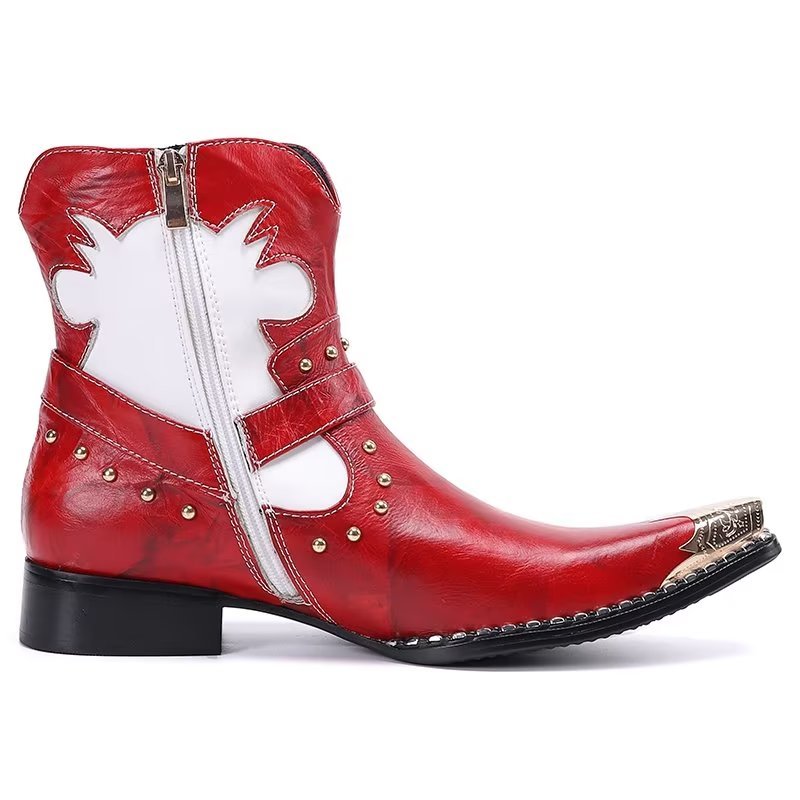 Herenlaarzen Statement Dress Boots - Rood