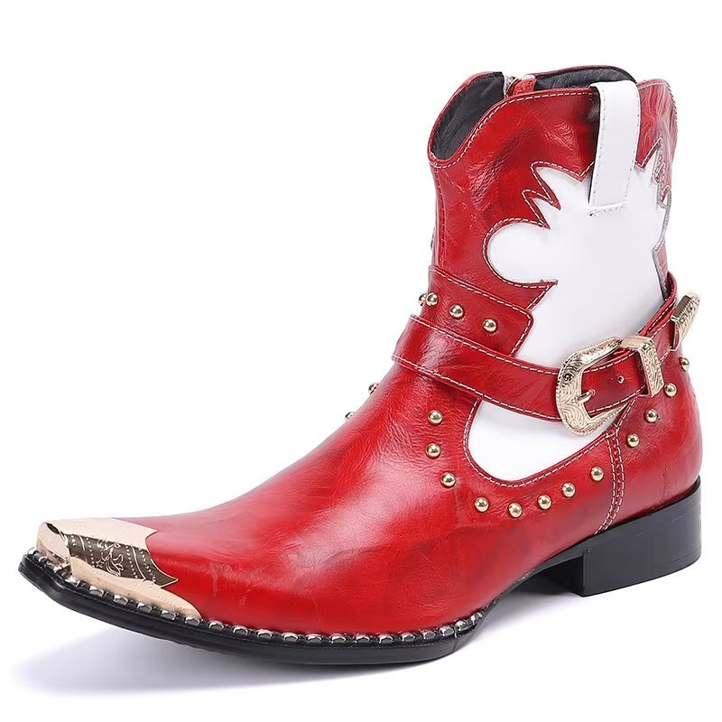 Herenlaarzen Statement Dress Boots - Rood