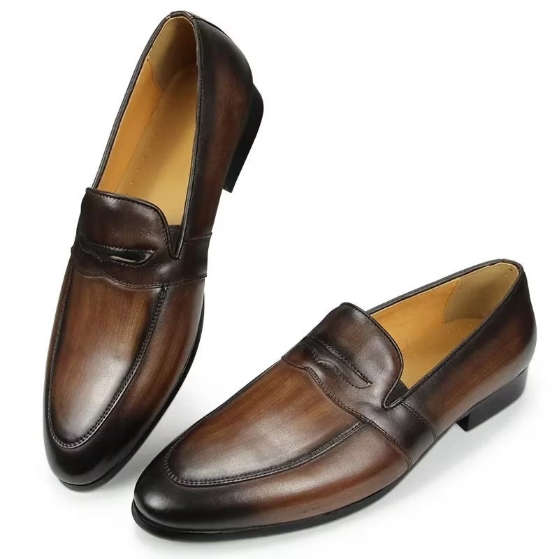 Herenloafers Croc-patroon Royale Instaploafers - Koffie