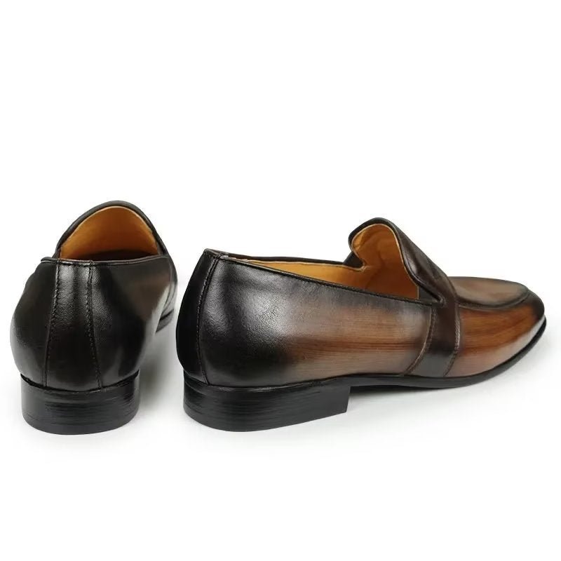 Herenloafers Croc-patroon Royale Instaploafers - Koffie