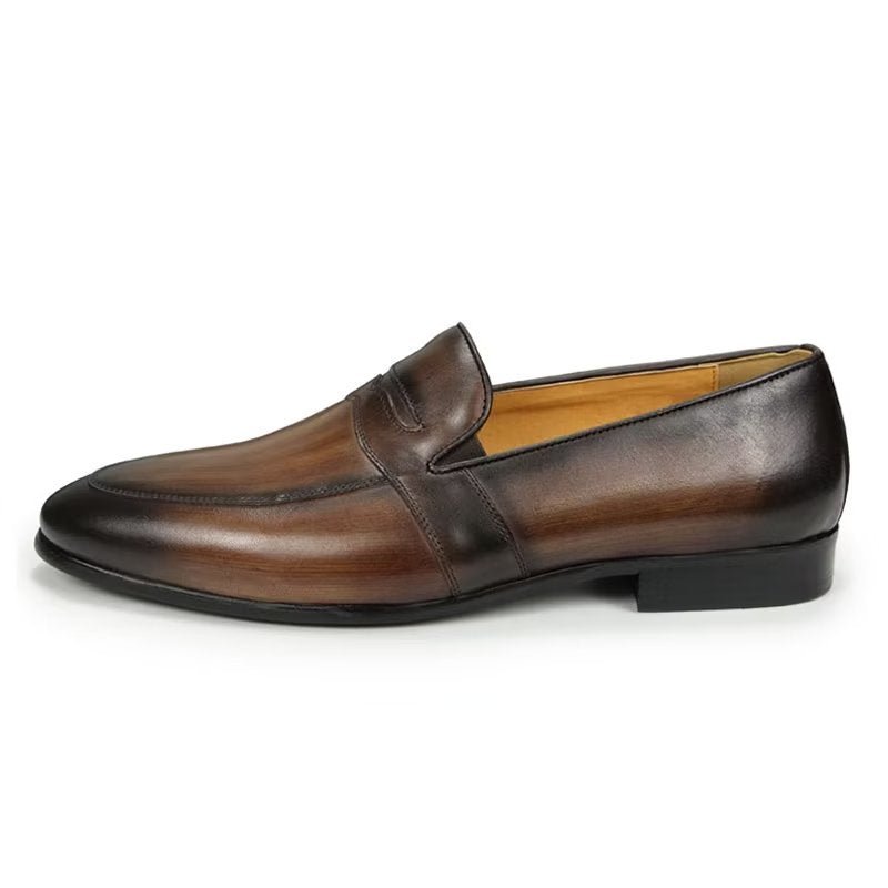 Herenloafers Croc-patroon Royale Instaploafers - Koffie