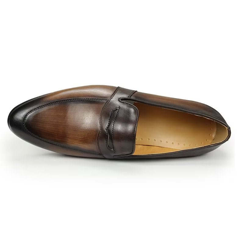 Herenloafers Croc-patroon Royale Instaploafers - Koffie