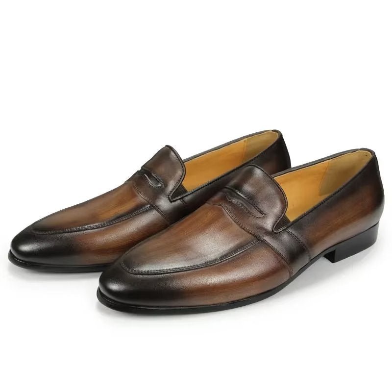 Herenloafers Croc-patroon Royale Instaploafers - Koffie