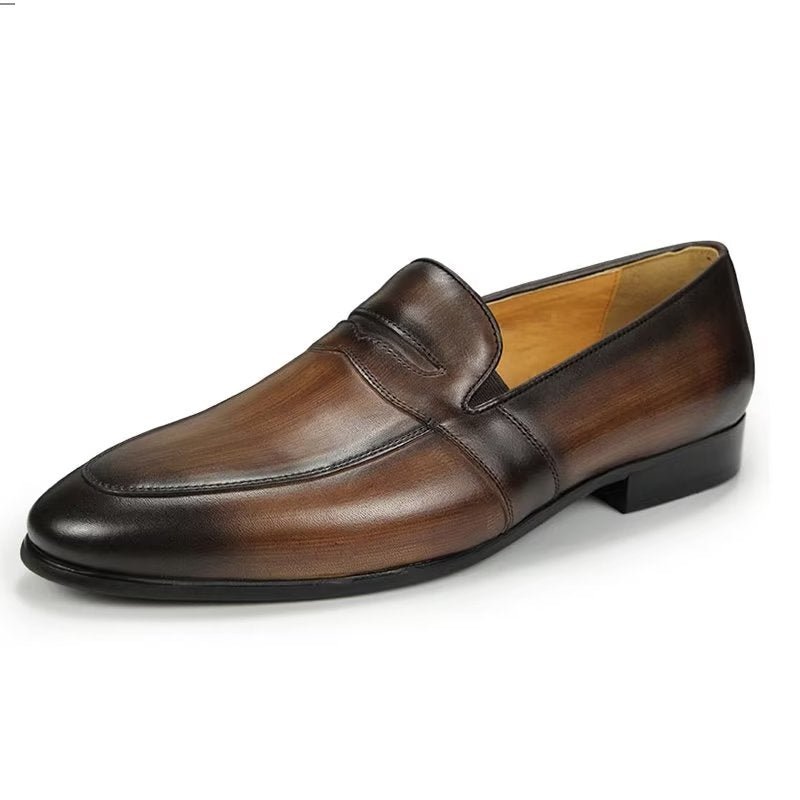 Herenloafers Croc-patroon Royale Instaploafers - Koffie