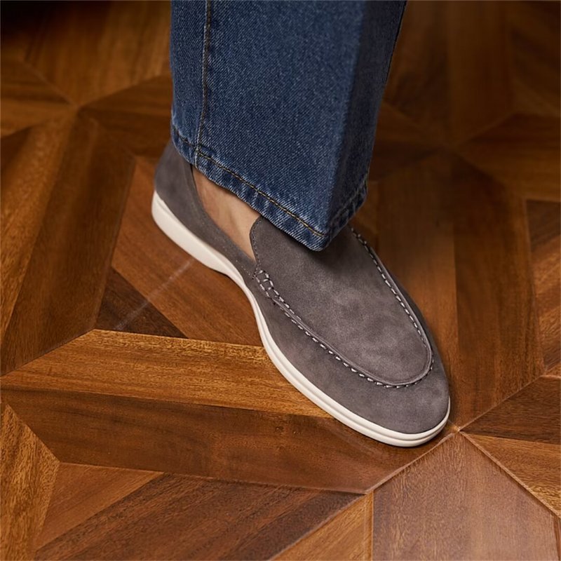 Herenloafers Leer - Grijs