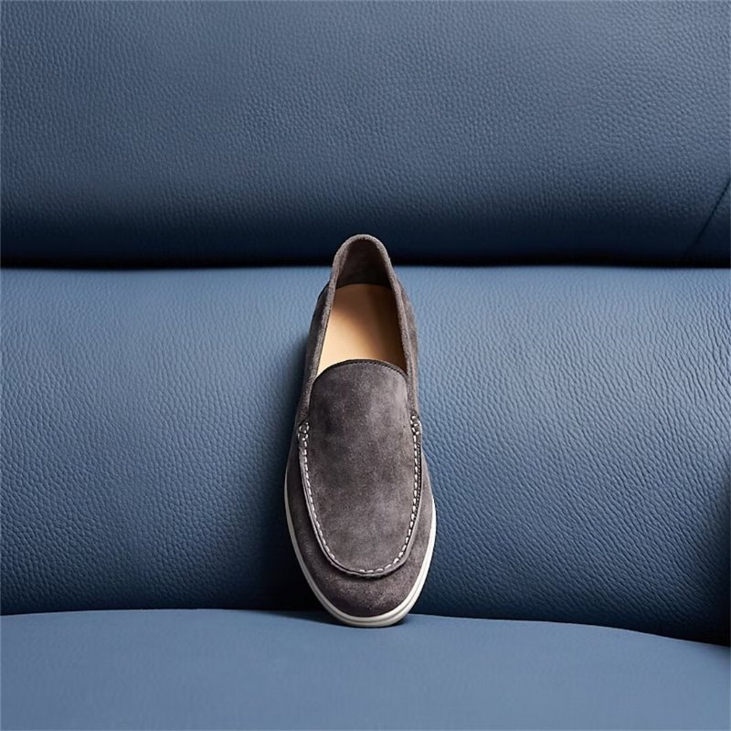 Herenloafers Leer - Grijs