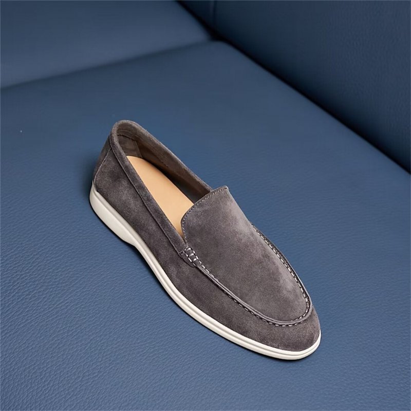 Herenloafers Leer - Grijs