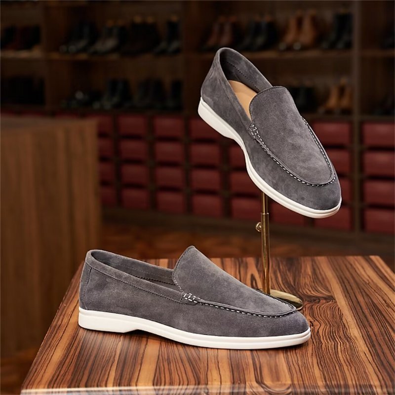 Herenloafers Leer - Grijs