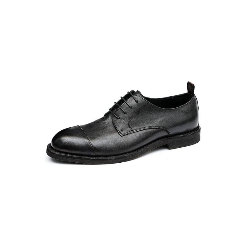 Herenloafers Leren Elegante Derbyschoenen - Zwart