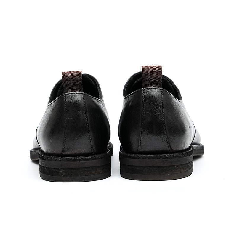 Herenloafers Leren Elegante Derbyschoenen - Zwart