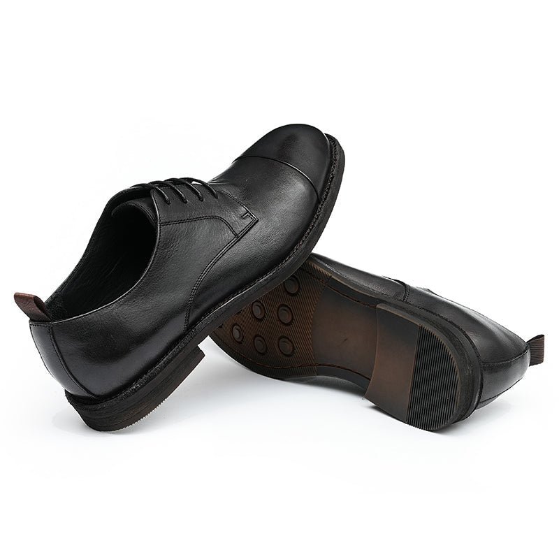 Herenloafers Leren Elegante Derbyschoenen - Zwart