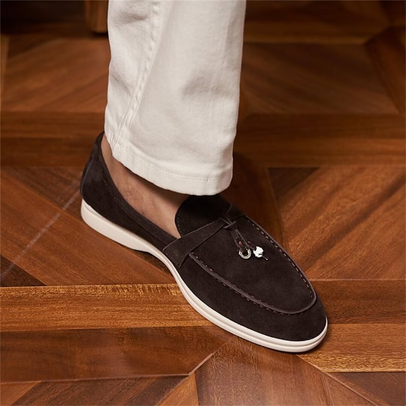 Herenloafers Leren Loafers - Koffie