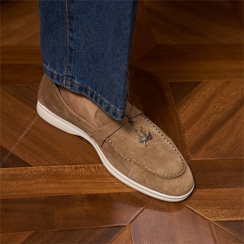 Herenloafers Leren Loafers - Koffie