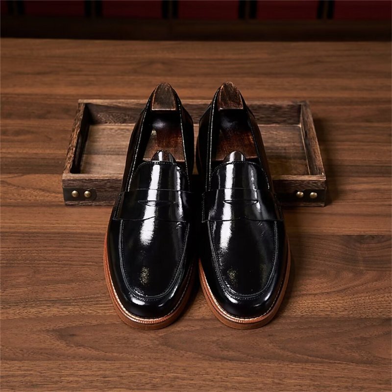 Herenloafers Leren Loafers - Zwart