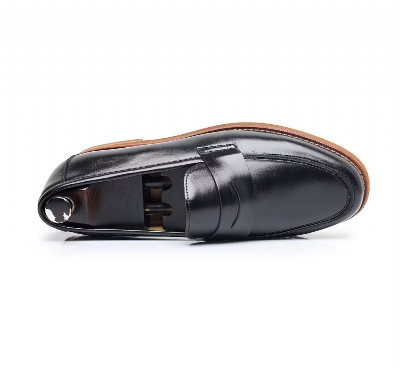 Herenloafers Leren Loafers - Zwart