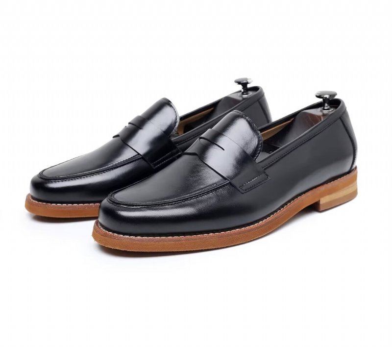 Herenloafers Leren Loafers - Zwart