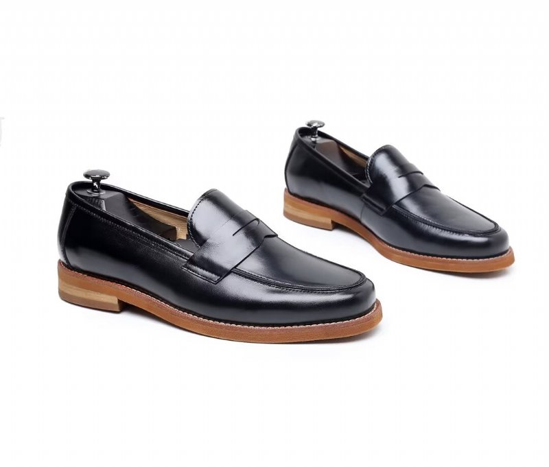 Herenloafers Leren Loafers - Zwart