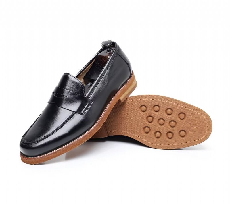 Herenloafers Leren Loafers - Zwart