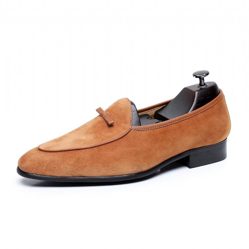 Herenloafers Loafers Rundleer - Kameel