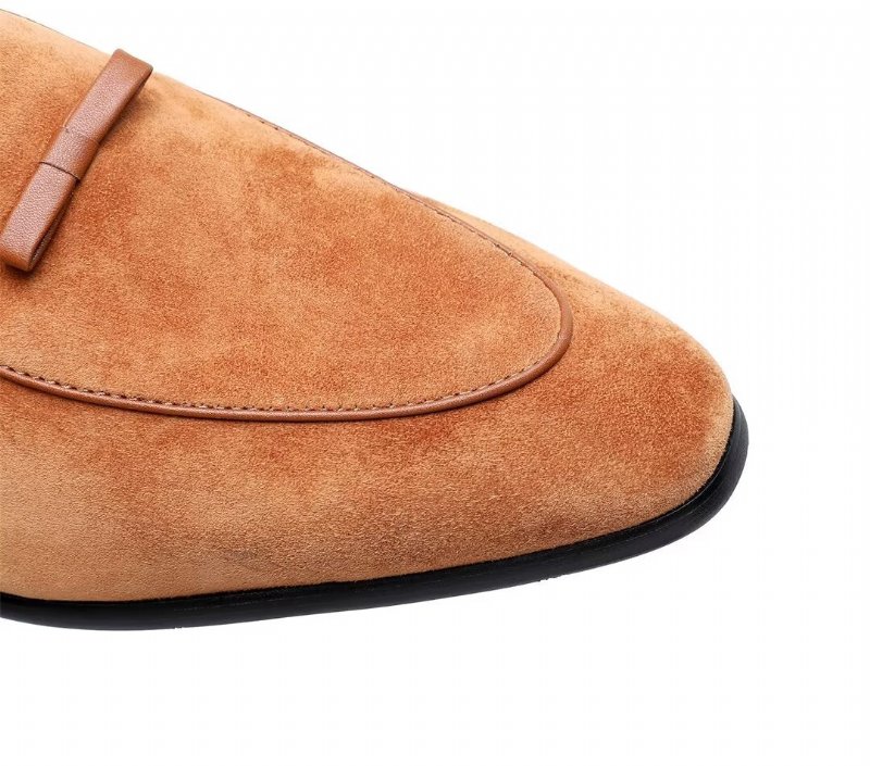 Herenloafers Loafers Rundleer - Kameel