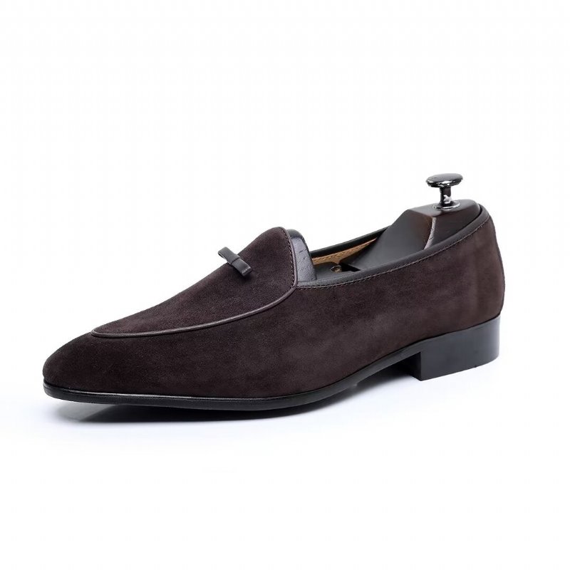 Herenloafers Loafers Rundleer - Kameel