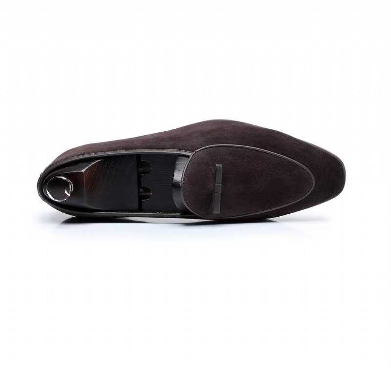 Herenloafers Loafers Rundleer - Kameel