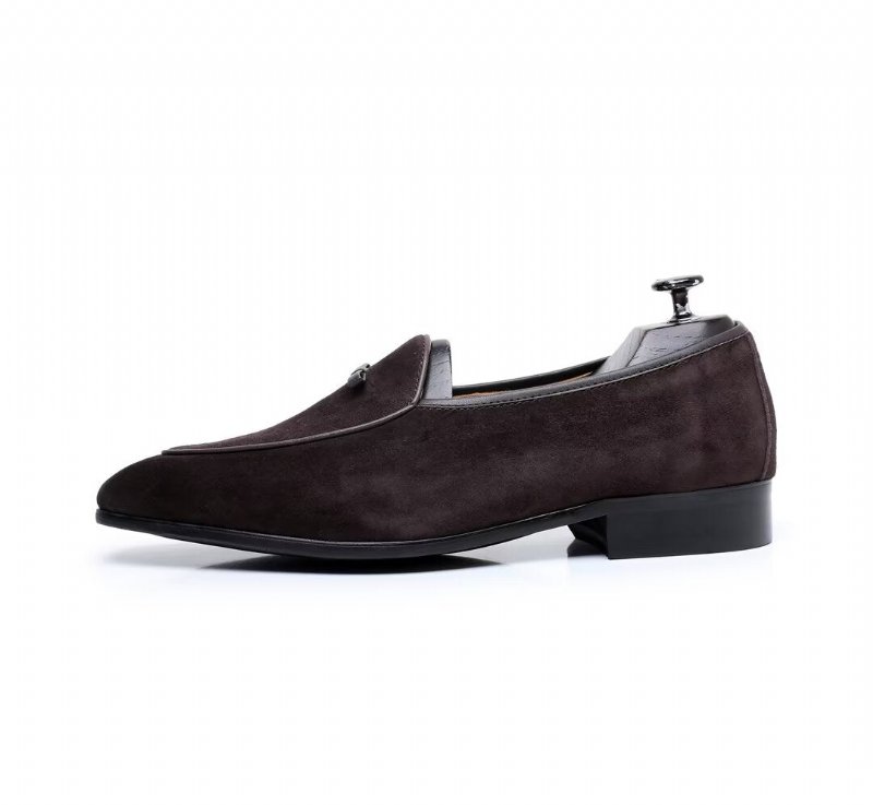 Herenloafers Loafers Rundleer - Kameel