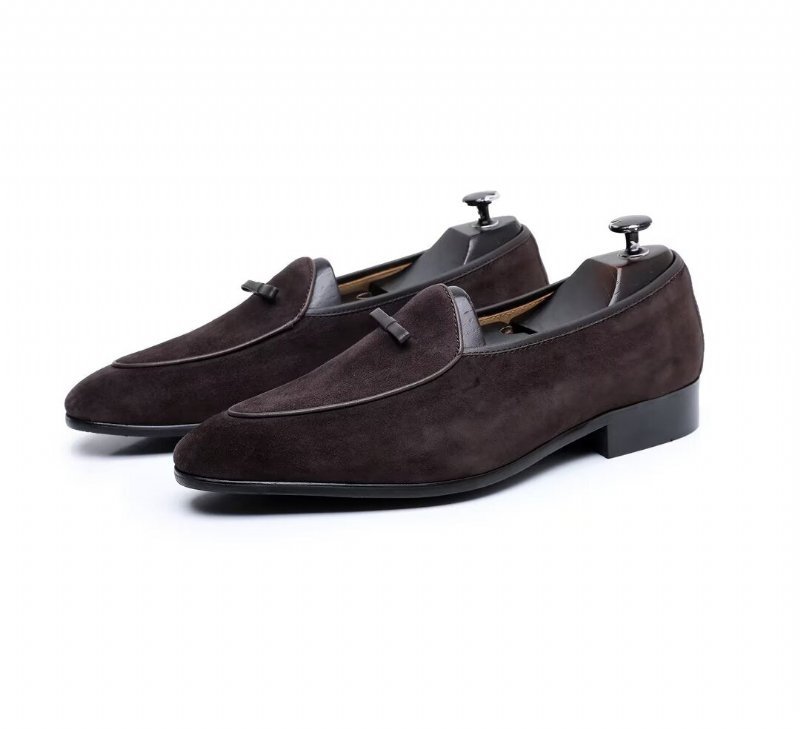 Herenloafers Loafers Rundleer - Kameel