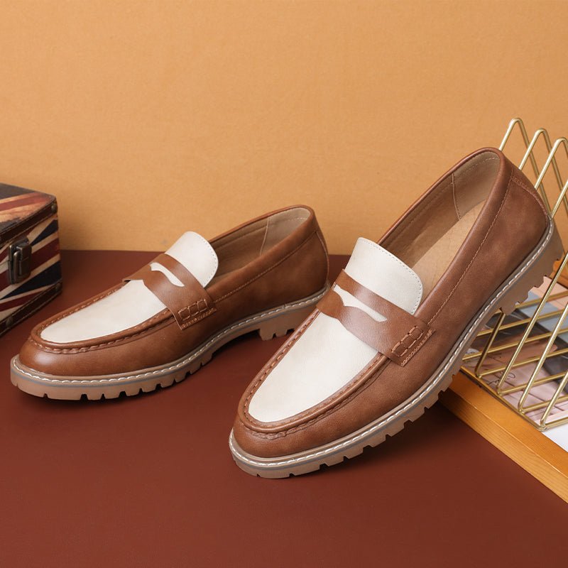 Herenloafers Luipaard Luxe Gesp Designer Trouwschoenen - Meerkleurig