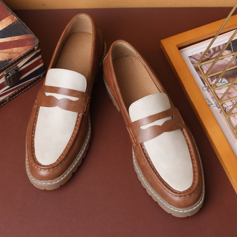 Herenloafers Luipaard Luxe Gesp Designer Trouwschoenen - Meerkleurig