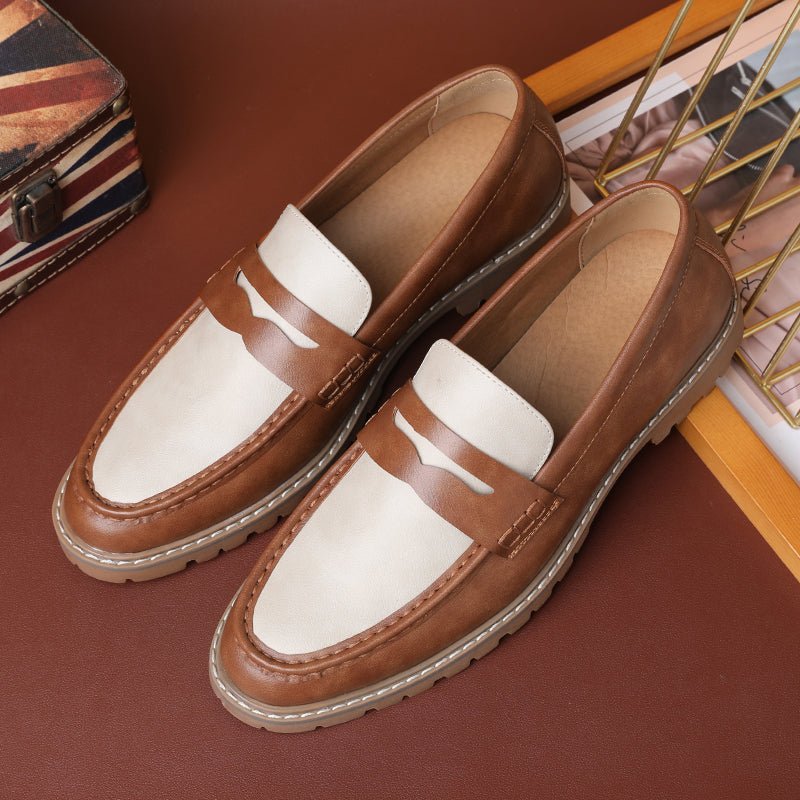 Herenloafers Luipaard Luxe Gesp Designer Trouwschoenen - Meerkleurig