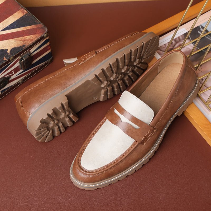 Herenloafers Luipaard Luxe Gesp Designer Trouwschoenen - Meerkleurig