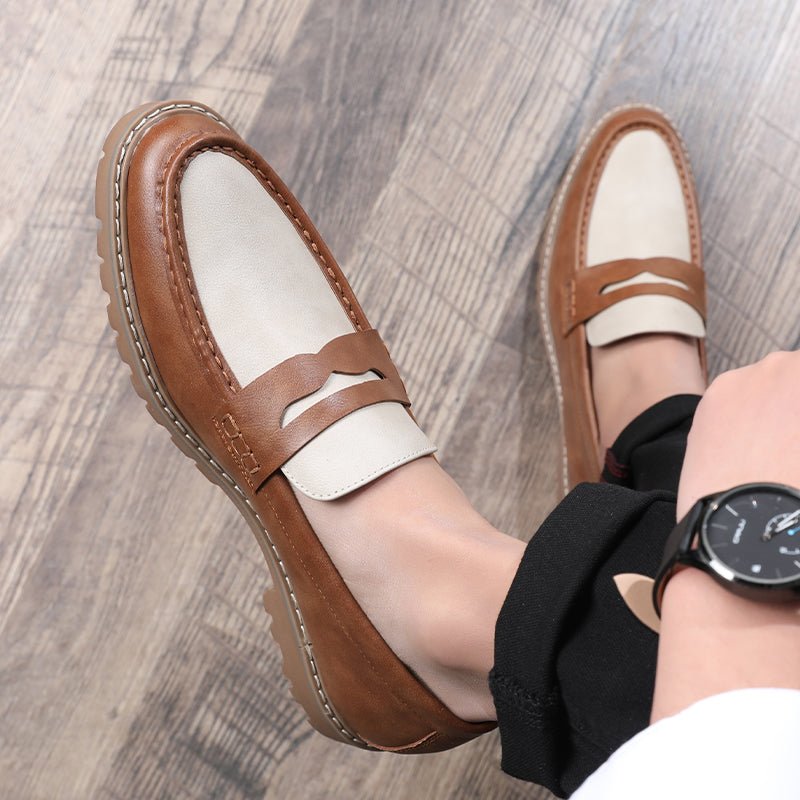 Herenloafers Luipaard Luxe Gesp Designer Trouwschoenen - Meerkleurig