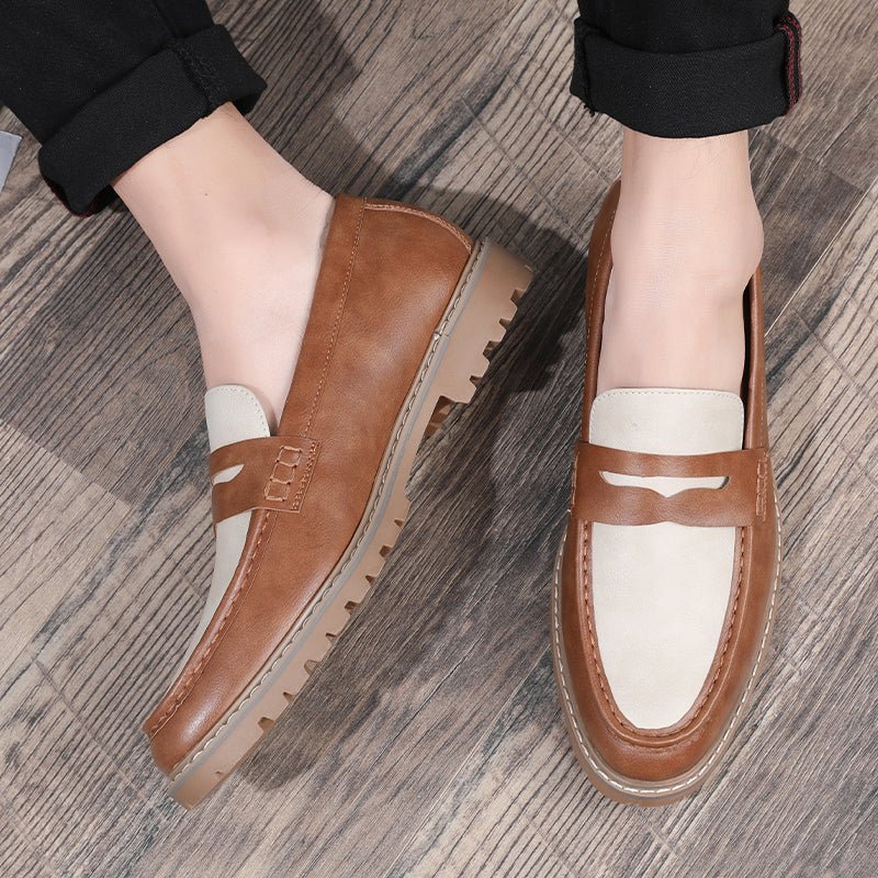 Herenloafers Luipaard Luxe Gesp Designer Trouwschoenen - Meerkleurig