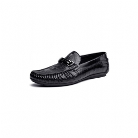 Herenloafers Luxe Croctex Lederen Brogueloafers