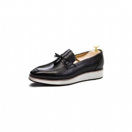 Herenloafers Luxe Leren Elegante Loafers Met Kwastjes