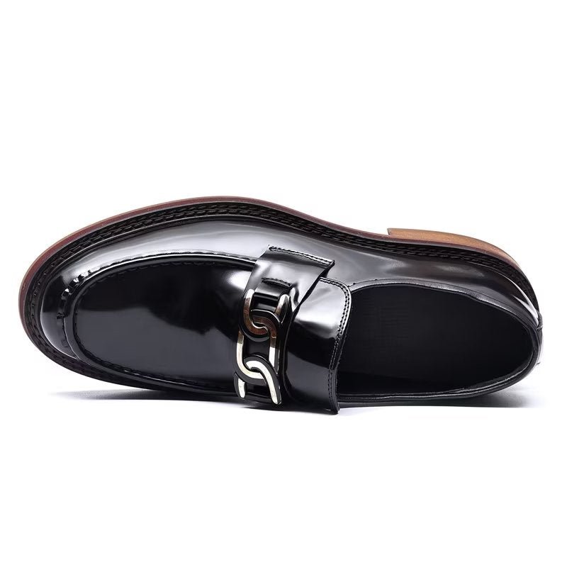 Herenloafers Luxe Leren Instapschoenen - Zwart