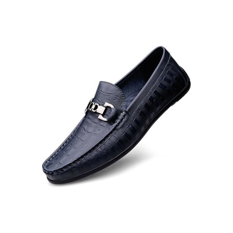 Herenloafers Modieuze Croctex Slip-on Driving Loafers - Blauw