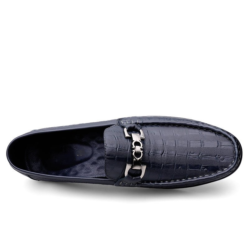 Herenloafers Modieuze Croctex Slip-on Driving Loafers - Blauw