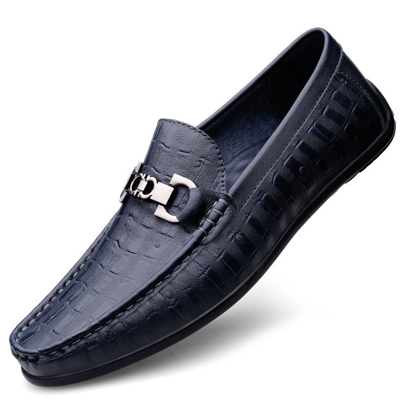 Herenloafers Modieuze Croctex Slip-on Driving Loafers - Blauw