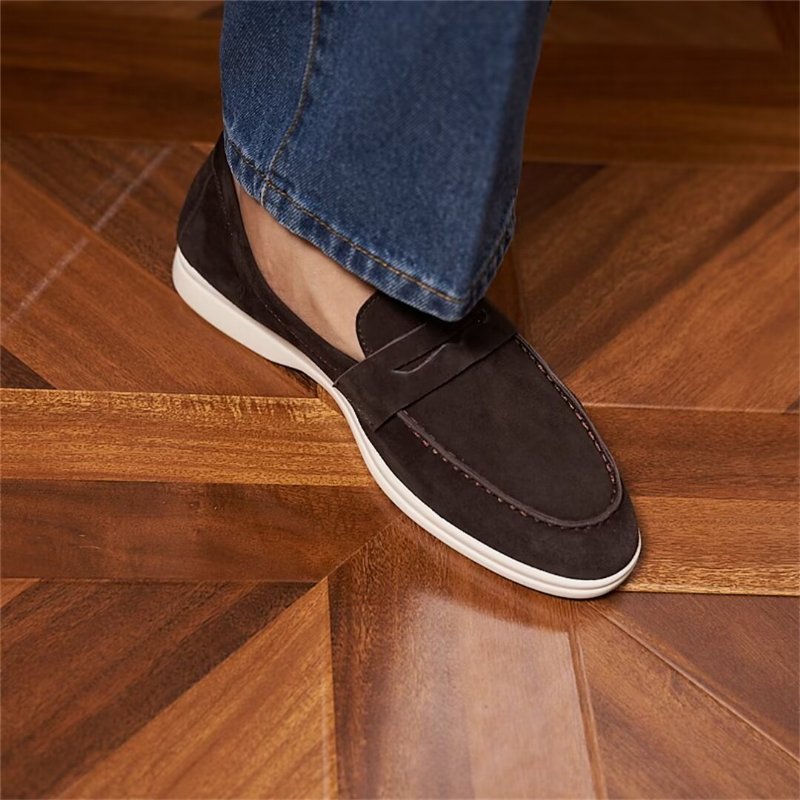 Herenloafers Premium Leer - Koffie