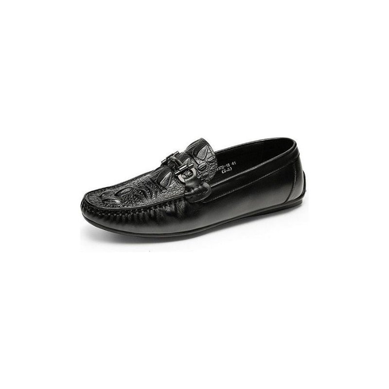 Herenloafers Waterdichte Instappers Leer - Zwart