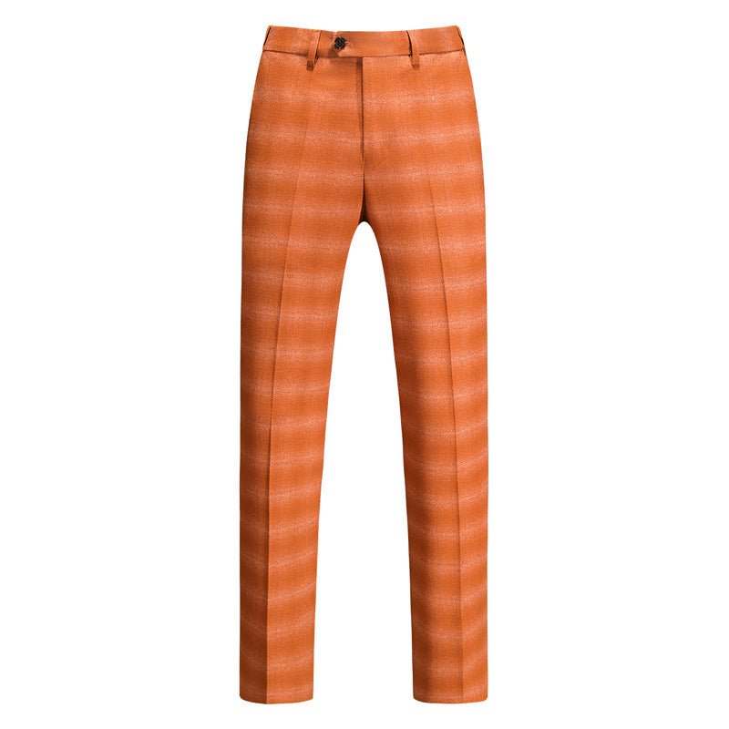 Herenpakken Skinny 3-delig Pak Met Ritssluiting - Oranje