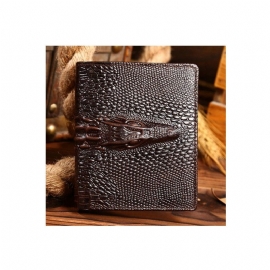 Herenportemonnees Luxe Croctex Koeienhuid Clutch Portemonnee