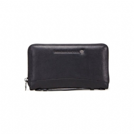 Herenportemonnees Luxe Vintage Koeienhuid Lange Clutch Portemonnee