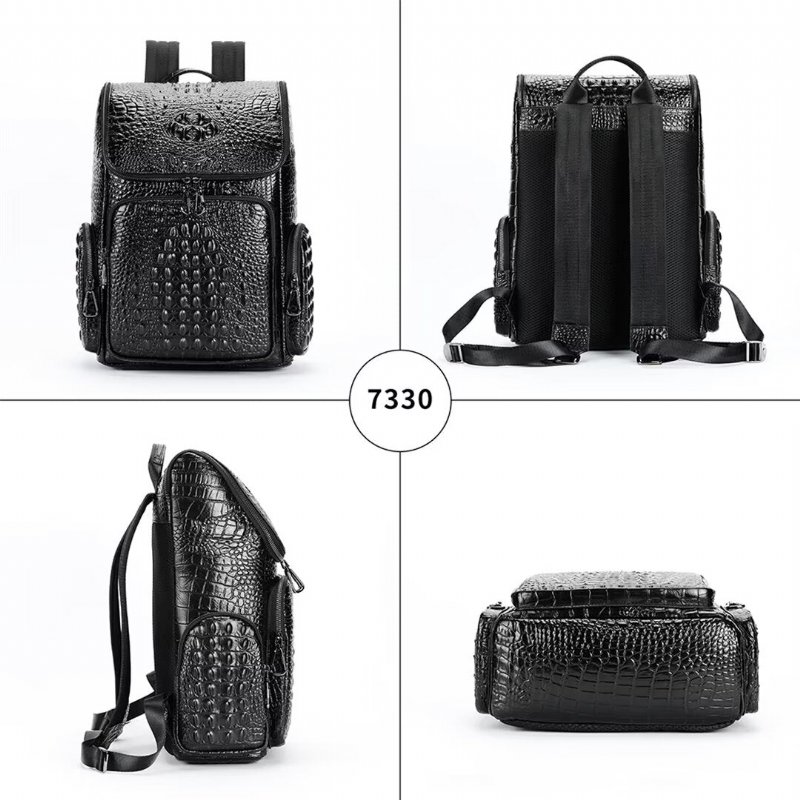 Herenrugzakken Metropolitan Elite Leren Tas - Zwart