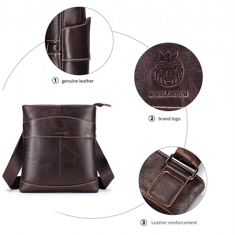 Herenschoudertassen Royal Roadster Leren Tas - Zwart