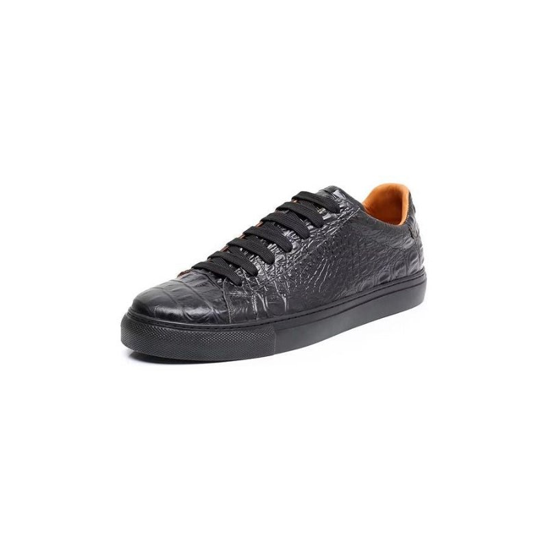 Herensneakers Exotische Sneakers Met Veters