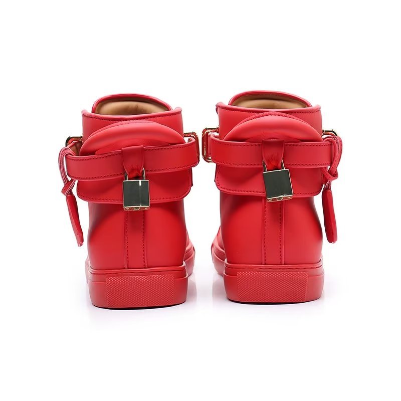 Herensneakers Metallic Elegance Hoge Tops - Rood